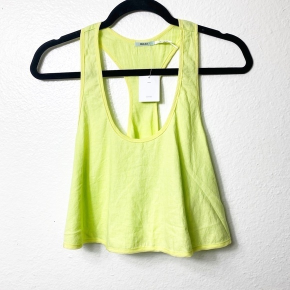 Urban Outfitters Kimchi Blue Lime Green Medium Crop Tank Top NEW WITH TAGS - Picture 3 of 4